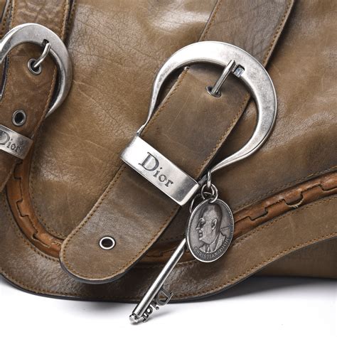 dior gaucho double saddle bag|Dior saddle pouch with chain.